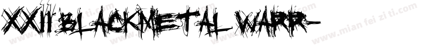 XXII Blackmetal Warr字体转换